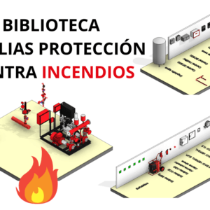 Biblioteca familias protección contra incendios para Revit Product